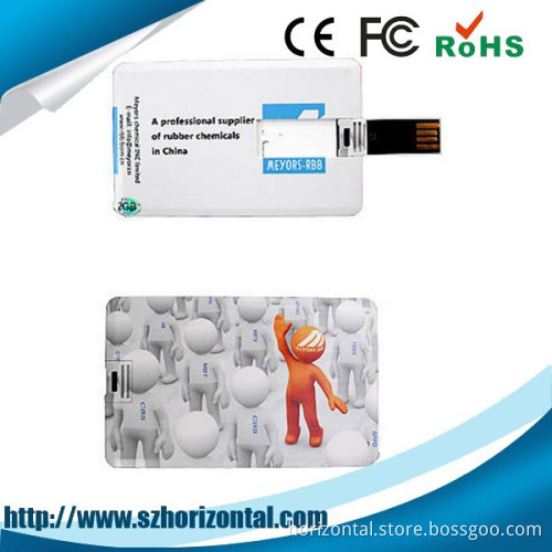 full capacity promotional super thin credit card usb flash drive